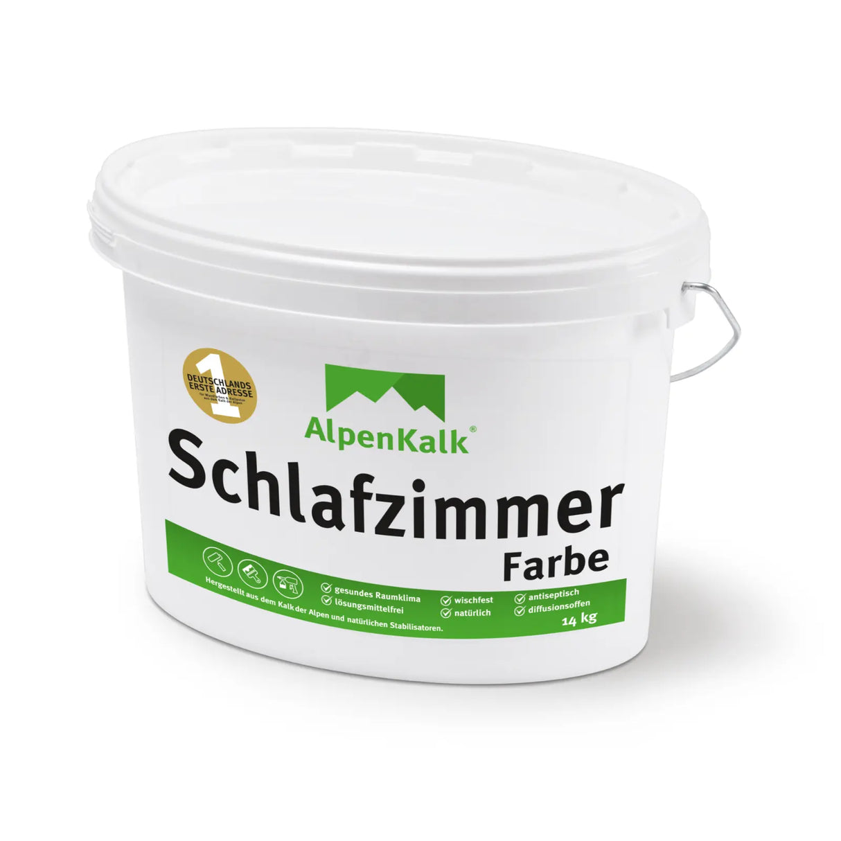 Schlafzimmerfarbe | Kalkfarbe 14 kg / ca. 65 m²