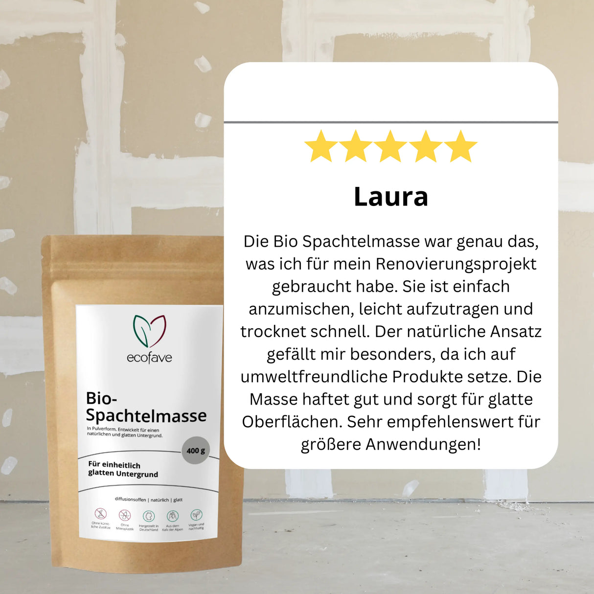 Bio-Spachtelmasse-Pulver 2 kg