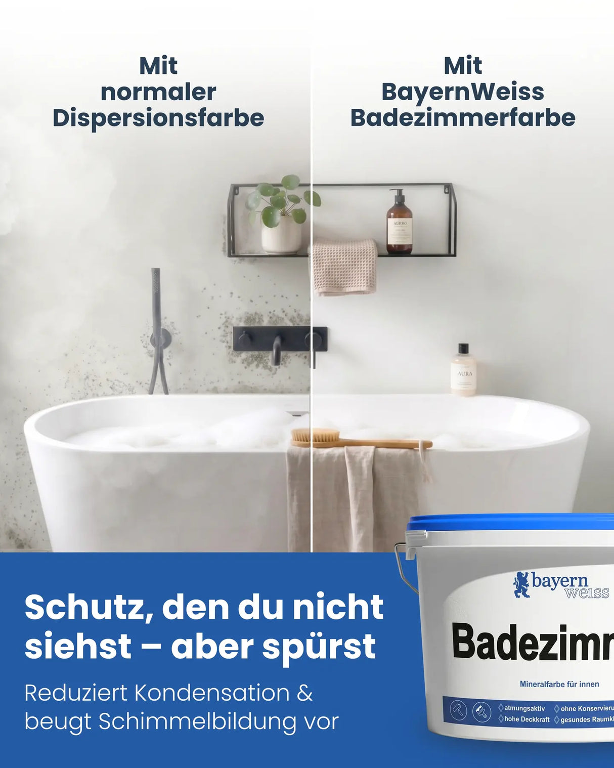 Badezimmerfarbe | Silikatfarbe 6 kg / ca. 20 m²