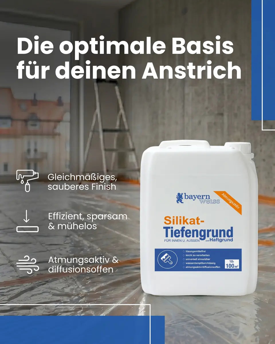 Feuchtraumfarbe | Silikatfarbe 6 kg / ca. 30 m²